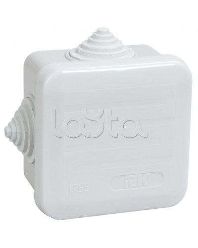 Коробка КМ41236 распаячная для о/п (RAL7035, 4 гермоввода, защелкивающаяся крышка) IEK UKOZ11-070-070-040-K41-44 в Чебоксарах Распределительные коробки Pintop.ru