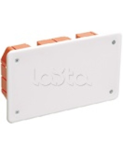 Коробка КМ41006 распаячная для твердых стен (с саморезами, с крышкой) IEK UKT11-172-096-045 в Чебоксарах Распределительные коробки Pintop.ru