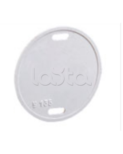 Бирка кабельная маркировочная У-135 (круг 55 мм) IEK UZMA-BIK-Y135-R в Чебоксарах Аксессуары для кабель-канала Pintop.ru