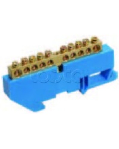 Шина нулевая в комбинированном DIN-изоляторе типа «Стойка» ШНИ-8x12-16-КС-С IEK YNN10-812-16DP-K07 в Чебоксарах Клеммные колодки Pintop.ru