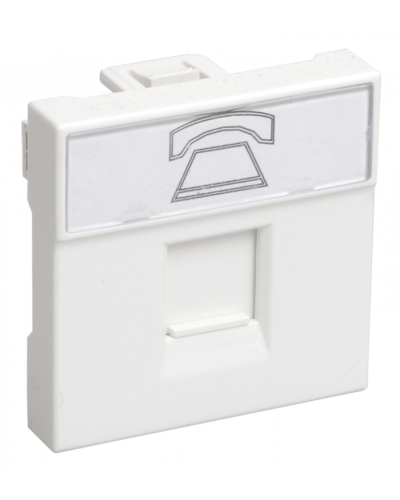 Розетка телефонная РКФ-20-00-ПRJ-11 категории 3 (на 2 модуля) ПРАЙМЕР IEK CKK-40D-RT2-K01 в Чебоксарах Аксессуары для кабель-канала Pintop.ru