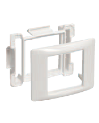 Рамка и суппорт универсальные на 2 модуля белые IEK CKK-40D-RU2-K01 в Чебоксарах Аксессуары для кабель-канала Pintop.ru