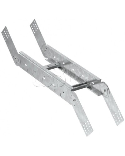 Поворот верт. шарнирный лестничный LESTA 55х200мм HDZ IEK (CPV06-4-55-200-HDZ) в Чебоксарах Аксессуары для лотков Pintop.ru