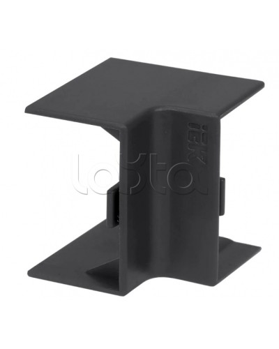 ELECOR Угол внутренний КМВ 100х60 черный (2шт/компл) IEK (EL-KK10D-V-100-060-K02) в Чебоксарах Аксессуары для кабель-канала Pintop.ru