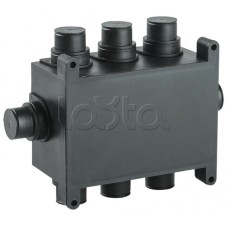 Коробка распаячная 118х76х60мм для монолит. стр. черная IEK (UKM10-118-076-060-O-K02)