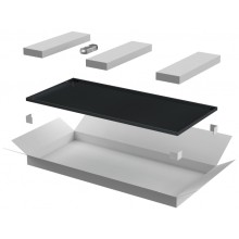 ITK LINEA E Дверь металлическая 600мм шкафа 47U чер. (LE05-47U6X-DM)