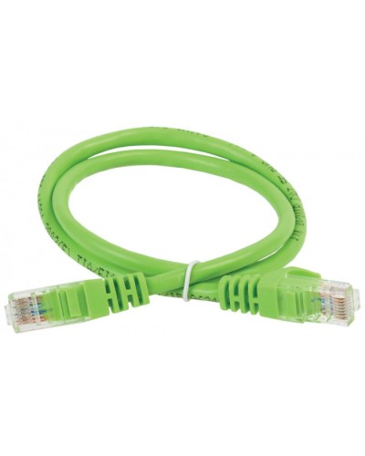 ITK Коммутационный шнур (патч-корд), кат.5Е UTP, 1,5м, зеленый (PC02-C5EU-1M5) в Чебоксарах Патч-корды и пигтейлы Pintop.ru