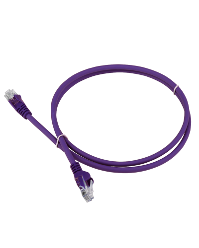 Патч-корд LANMASTER LSZH UTP кат.5e, 0.3 м, фиолетовый LANMASTER LAN-PC45/U5E-0.3-VI в Чебоксарах Патчкорды (медные) Pintop.ru