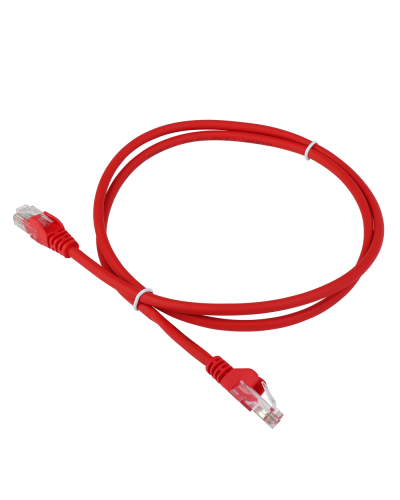 Патч-корд LANMASTER LSZH UTP кат.5e, 12 м, красный LANMASTER LAN-PC45/U5E-12-RD в Чебоксарах Патчкорды (медные) Pintop.ru
