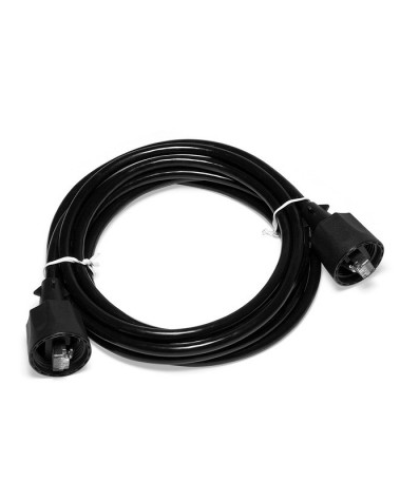 Патч-корд индустриальный RJ45 - RJ45, 4 пары, FTP, категория 6, 2 м, черный LANMASTER LAN6-S45-45-2.0-WP в Чебоксарах Патчкорды (медные) Pintop.ru