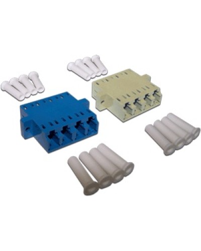 Адаптер оптический LC, OM3 корпус SC, квадро LANMASTER LAN-4LC/S-AM-OM3 в Чебоксарах Коннекторы Pintop.ru