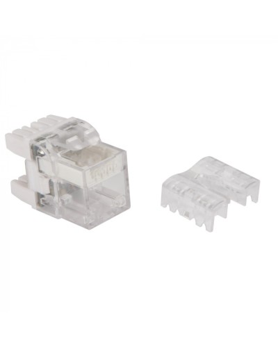 Модуль Keystone, RJ45, кат.6, UTP, 180 градусов, с индикатором, белый LANMASTER LAN-OKi45U6/180 в Чебоксарах Коннекторы Pintop.ru