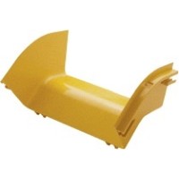 Изгиб 45° оптического лотка внешний 120 мм, желтый LANMASTER LAN-OT120-EC45