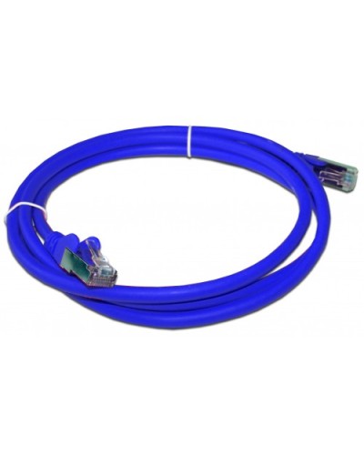 Патч-корд RJ45 - RJ45, 4 пары, FTP, категория 6A, 0.5 м, синий, LSZH LANMASTER LAN-PC45/S6A-0.5-BL в Чебоксарах Патч-корды и пигтейлы Pintop.ru