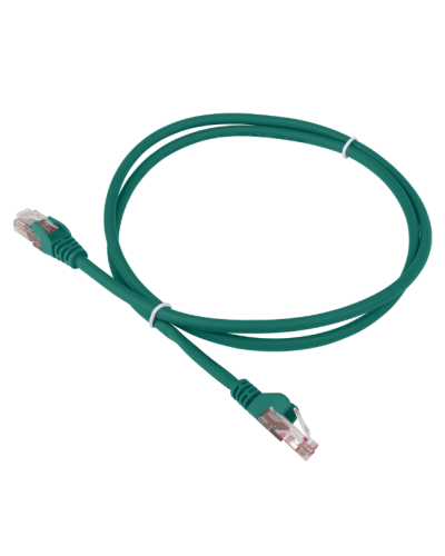 Патч-корд LSZH FTP кат.6A, 10 м, зеленый LANMASTER LAN-PC45/S6A-10-GN в Чебоксарах Патч-корды и пигтейлы Pintop.ru