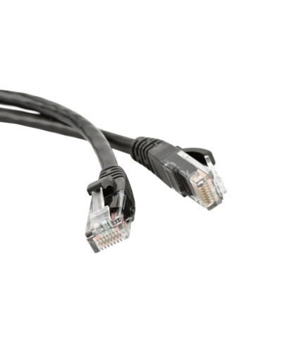 Патч-корд RJ45 - RJ45, 4 пары, UTP, категория 5е, 1.5 м, черный, LSZH LANMASTER LAN-PC45/U5E-1.5-BK в Чебоксарах Патч-корды и пигтейлы Pintop.ru