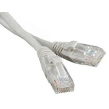 Патч-корд RJ45 - RJ45, 4 пары, UTP, категория 5е, 3 м, серый, LSZH LANMASTER LAN-PC45/U5E-3.0-GY