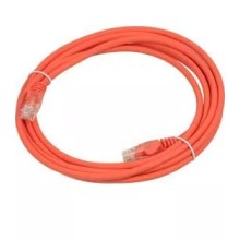 Патч-корд RJ45 - RJ45, 4 пары, UTP, категория 6, 1 м, оранжевый, LSZH LANMASTER LAN-PC45/U6-1.0-OR
