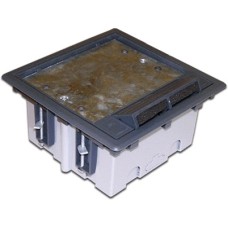 Коробка монтажная для лючка в пол на 6 модулей LANMASTER LAN-WA-FLBP-MB/6