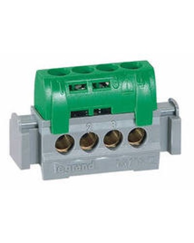 Клеммник зеленый 4х1.5-16 мм2 LEGRAND 004830 в Чебоксарах Клеммные колодки Pintop.ru
