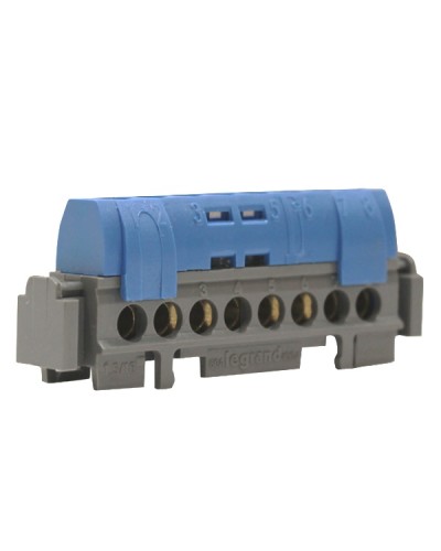 Клеммная колодка IP 2X нейтраль синяя Legrand 004842 в Чебоксарах Клеммные колодки Pintop.ru