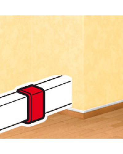 Накладка на стык DLPlus 60х16/20 белый Legrand (033608) в Чебоксарах Аксессуары для кабель-канала Pintop.ru