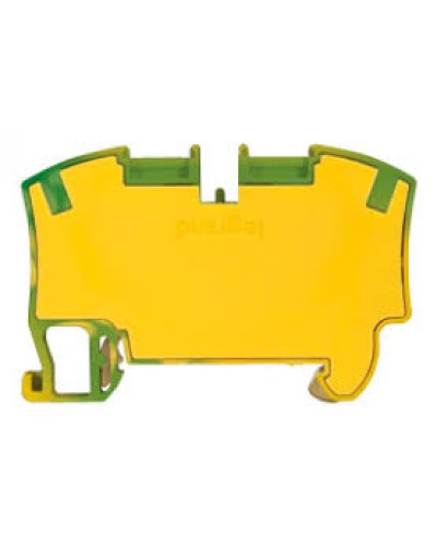 Пружинная клемма Viking 3 заземляющая однополюсная 2 проводника шаг 8 мм желто-зеленый Legrand 037272 в Чебоксарах Клеммные колодки Pintop.ru