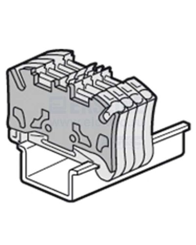 Торцевая крышка Viking 3 для пружинных клемм с шагом 5 мм двухъярусных Legrand 037589 в Чебоксарах Клеммные колодки Pintop.ru