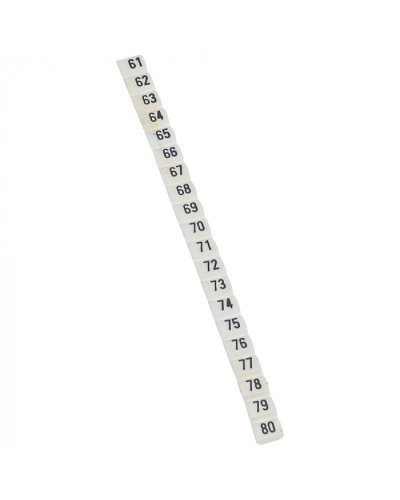 Маркер CAB3 цифры 61-80 Legrand 038163 в Чебоксарах Аксессуары для кабель-канала Pintop.ru