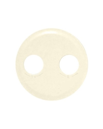 Лицевая панель для розетки TV/FM слоновая кость Celiane Legrand 066232 в Чебоксарах Аксессуары для кабель-канала Pintop.ru