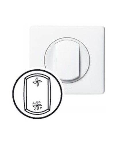 Клавиша Вентиляция белая CelianeLegrand 068061 в Чебоксарах Аксессуары для кабель-канала Pintop.ru