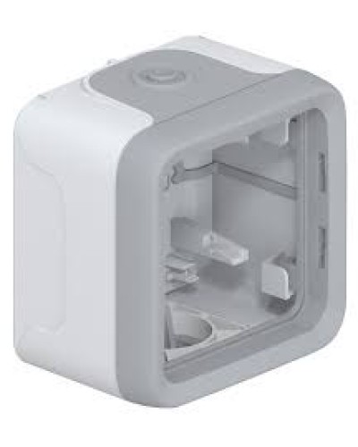 Коробка для накладного монтажа с мембранными сальниками серый 1 пост Plexo Legrand 069651 в Чебоксарах Распределительные коробки Pintop.ru