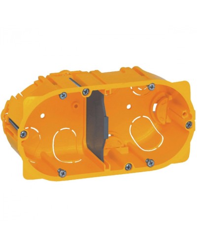 Коробка для сухих перегородок 2-местная, глубина 40 мм Batibox Legrand 080042 в Чебоксарах Распределительные коробки Pintop.ru