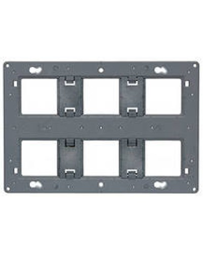 Суппорт Mosaic на 2x6, 2x8 или 2x3x2 модулей LEGRAND 080266 в Чебоксарах Аксессуары для кабель-канала Pintop.ru