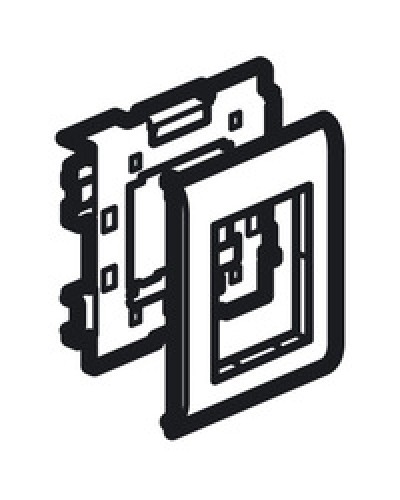 Суппорт Mosaic на 2 модуля 110 мм METRA Legrand (638086) в Чебоксарах Аксессуары для кабель-канала Pintop.ru