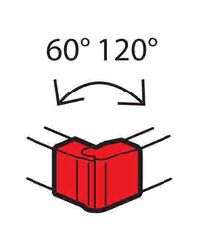 Угол внешний изменяемый для кабель-канала METRA 160x50 Legrand (638092) в Чебоксарах Аксессуары для кабель-канала Pintop.ru