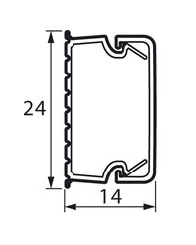 Кабель-канал METRA 24x14 Legrand (638193) в Чебоксарах Кабель-канал Pintop.ru