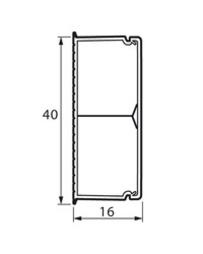 Кабель-канал с перегородкой METRA 40x16 Legrand (638195) в Чебоксарах Кабель-канал Pintop.ru