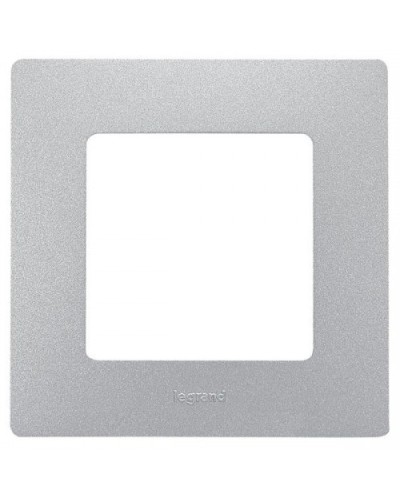 Рамка 1 пост Etika алюминий Legrand 672551 в Чебоксарах Аксессуары для кабель-канала Pintop.ru