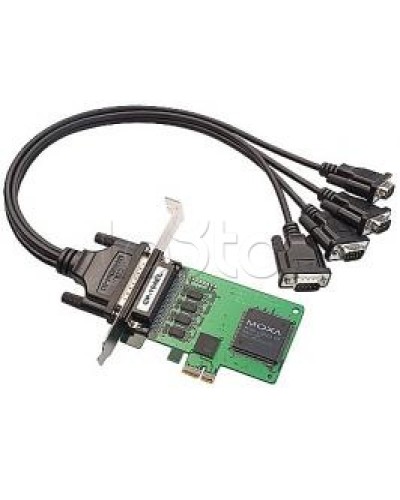 Плата 4-портовая RS-232 для шины PCI Express Moxa CP-104EL-A-DB9M в Чебоксарах Сетевые карты Pintop.ru