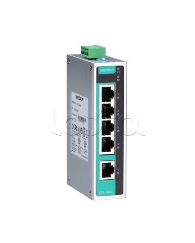Коммутатор неуправляемый промышленный 5-портовый Moxa EDS-205A-T в Чебоксарах Коммутаторы Pintop.ru