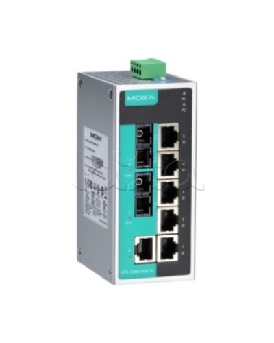 Коммутатор неуправляемый промышленный 8-портовый Moxa EDS-208A-SS-SC в Чебоксарах Коммутаторы Pintop.ru