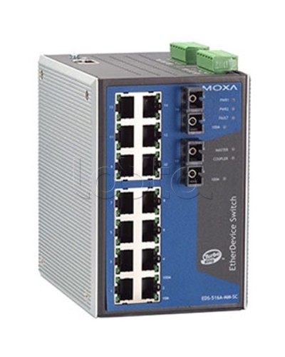 Коммутатор управляемый промышленный 16-портовыйMoxa EDS-516A-MM-SC в Чебоксарах Коммутаторы Pintop.ru