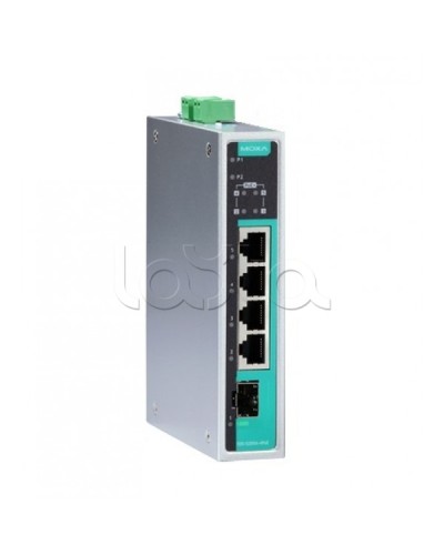Коммутатор PoE 5-портовый Moxa EDS-G205A-4PoE-1GSFP в Чебоксарах Коммутаторы Pintop.ru
