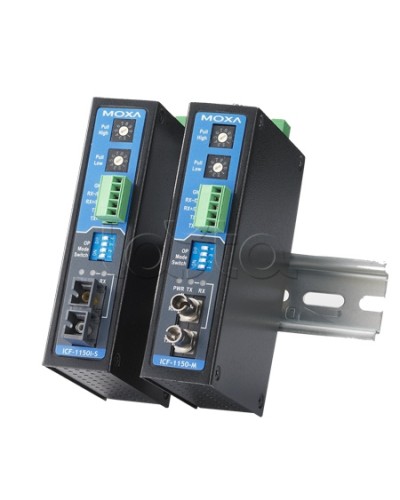 Конвертор RS-232/422/485 в оптику MM (ST)Moxa ICF-1150I-M-ST-T в Чебоксарах Дополнительное оборудование для ОПС Pintop.ru