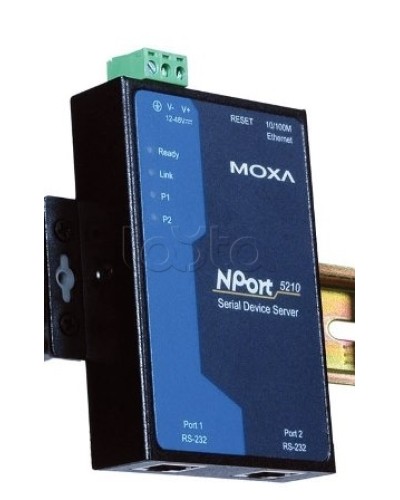 Сервер 2-портовый RS-232 в Ethernet Moxa NPort 5210-T в Чебоксарах Дополнительное оборудование для ОПС Pintop.ru