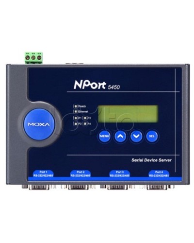 Сервер 4-портовый RS-232/422/485 в Ethernet Moxa NPort 5450-T в Чебоксарах Дополнительное оборудование для ОПС Pintop.ru