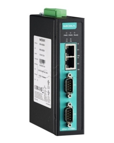 Сервер 2-портовый RS-232/422/485 в Ethernet Moxa NPort IA-5250AI в Чебоксарах Дополнительное оборудование для ОПС Pintop.ru