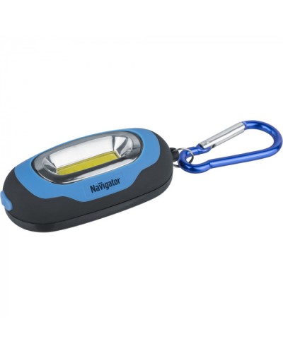 Фонарь Navigator 93 659 NPT-KC07-B-2CR2032 брелок пласт.1COB LED(1Вт) 3 реж.син в Чебоксарах Дополнительное оборудование для СКУД Pintop.ru
