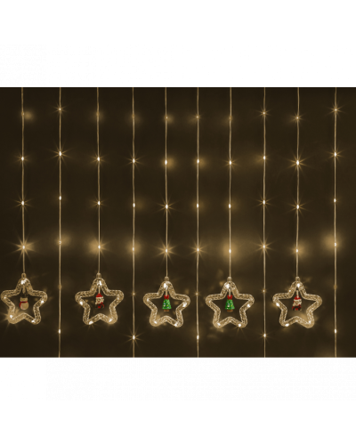 Гирлянда Navigator 95 013 NGF-D035-02 (бахрома звезды и фигурки CW 3*0.6м IP20) в Чебоксарах Источники света(Лампы) Pintop.ru